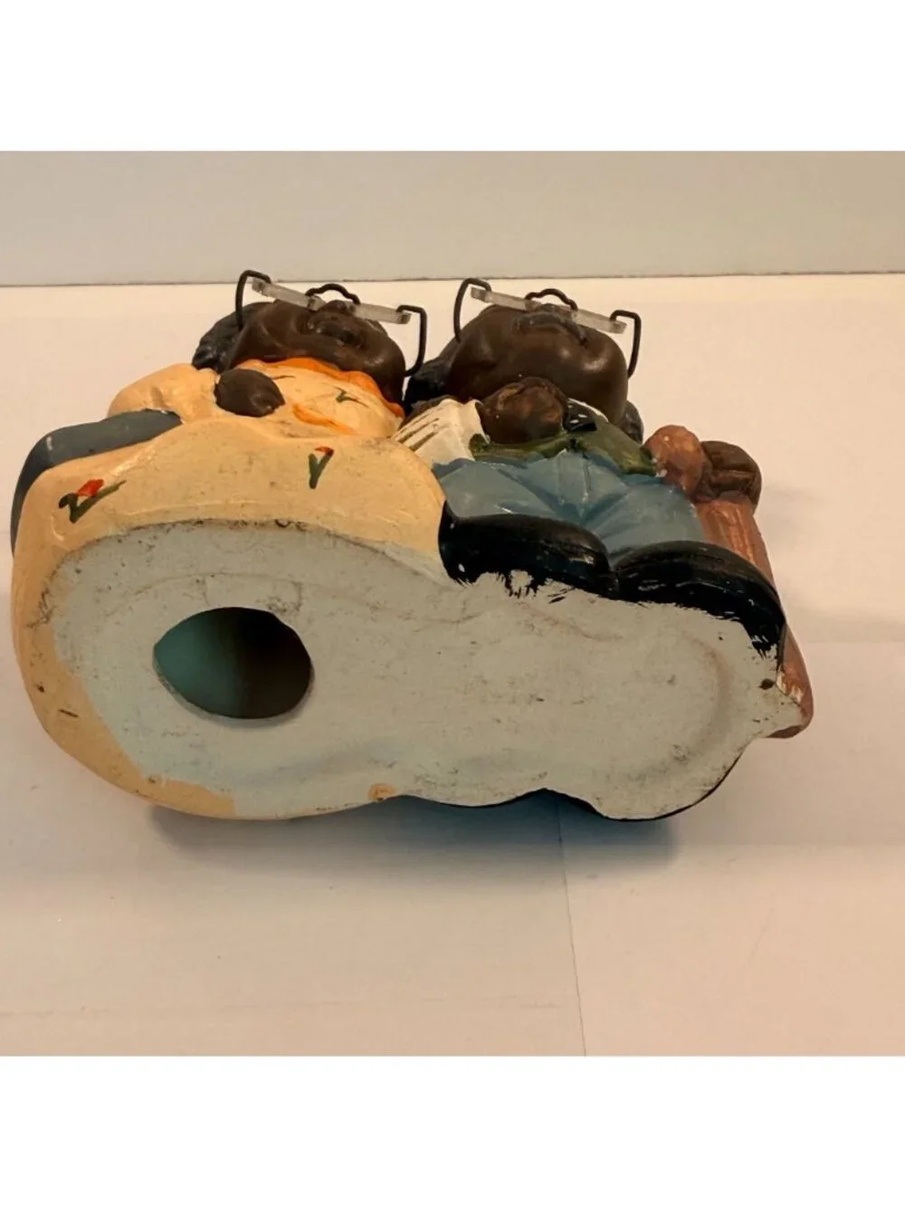 Vintage African American Elderly Couple Cute Old People Man Woman Figurine